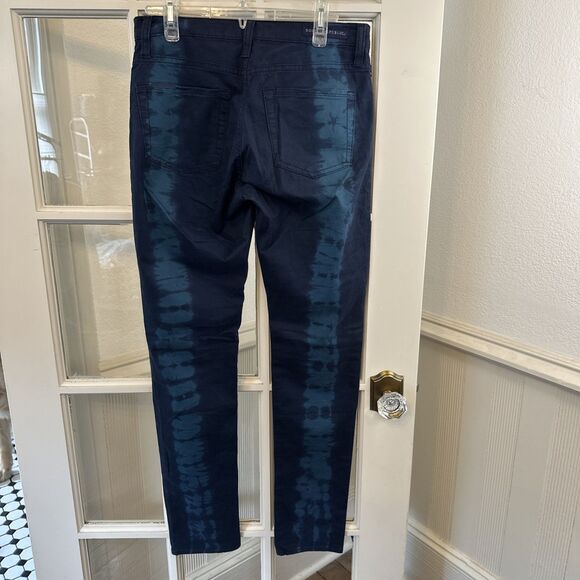 Rock and Republic Berlin Mid Rise Skinny Jeans Blue Tie Dye Womens 8 - Picture 8 of 12